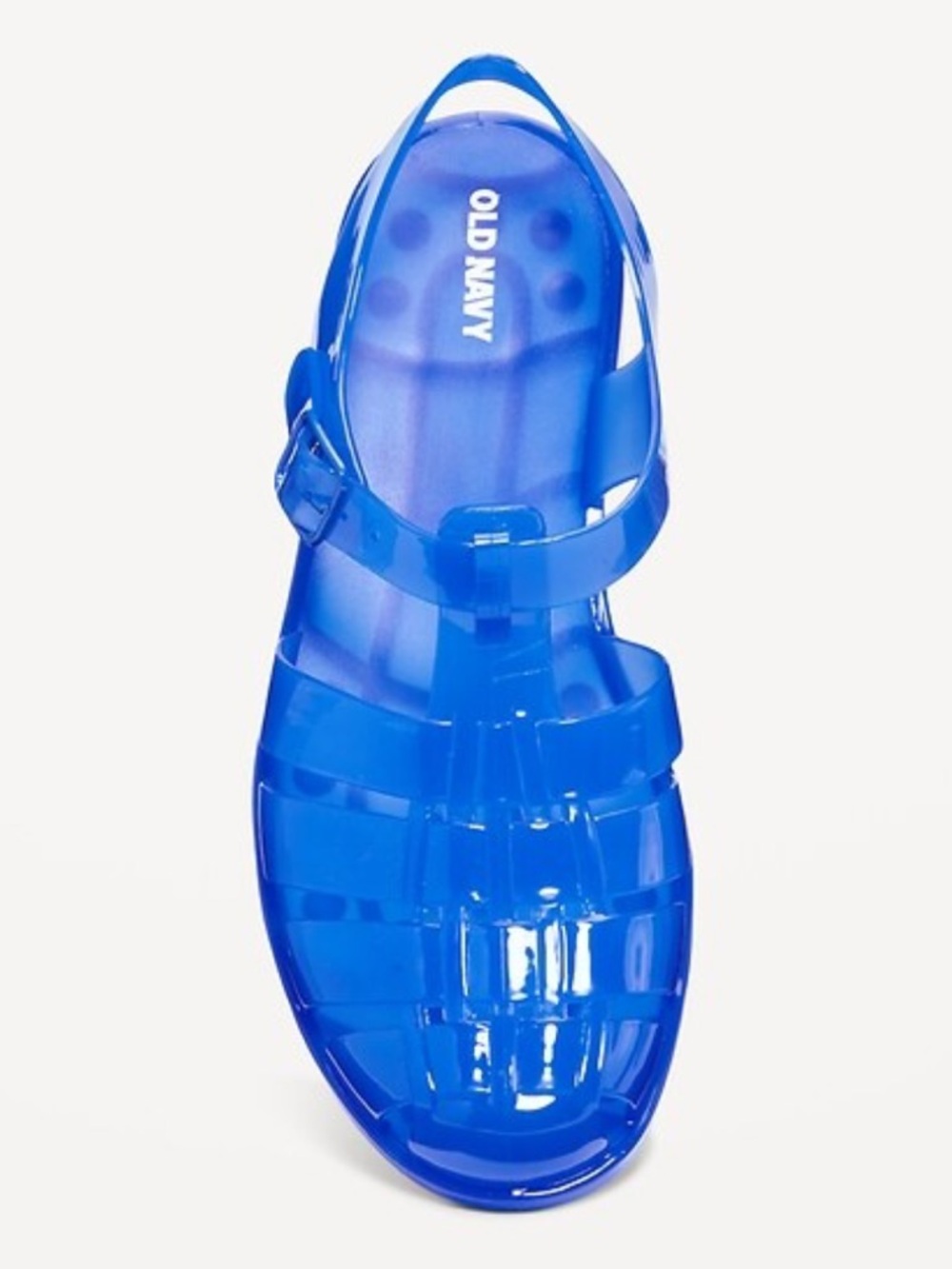 Old Navy women’s jelly sandals sz 9 cobalt blue Closed Toe womens 90s Nostalgia